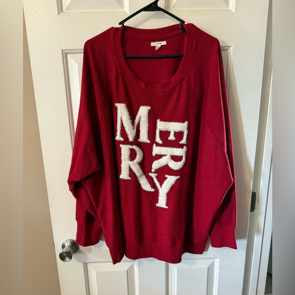 Maurices Red Crew Neck Sweater
